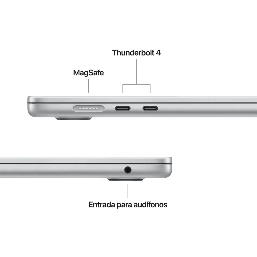 MacBook Air de 15 pulgadas: Chip M5 de Apple con CPU de 10 núcleos y GPU de 10 núcleos, 1 TB SSD - Color plata - Image 6