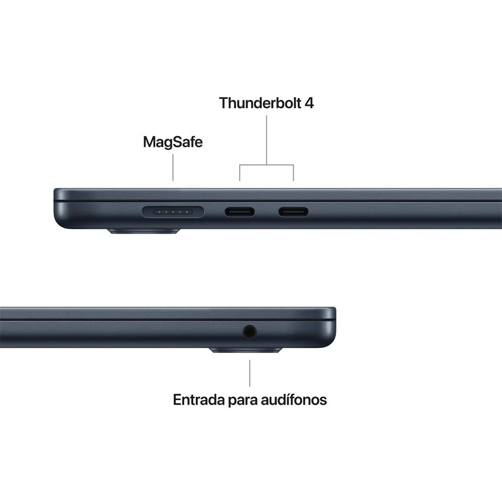 MacBook Air de 15 pulgadas: Chip M5 de Apple con CPU de 10 núcleos y GPU de 10 núcleos, 512 GB SSD - Azul medianoche - Image 6