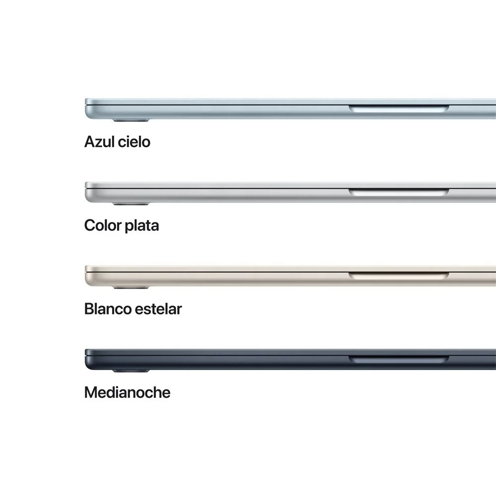 MacBook Air de 15 pulgadas: Chip M5 de Apple con CPU de 10 núcleos y GPU de 10 núcleos, 512 GB SSD - Azul cielo - Image 3