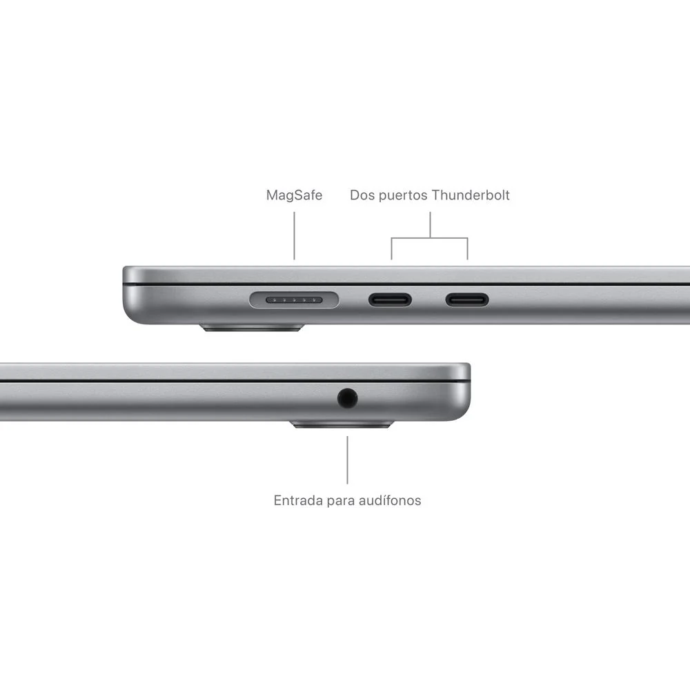 MacBook Air de 15 pulgadas: Chip M3 de Apple con CPU de 8 núcleos y GPU de 10 núcleos, 512 GB SSD - Gris espacial - Image 7