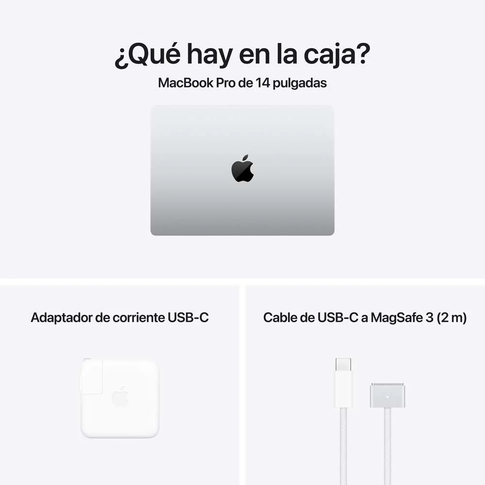 MacBook Pro de 14 pulgadas: Chip M4 Max de Apple con CPU de 14 núcleos y GPU de 32 núcleos, 1 TB SSD - Plata - Image 8