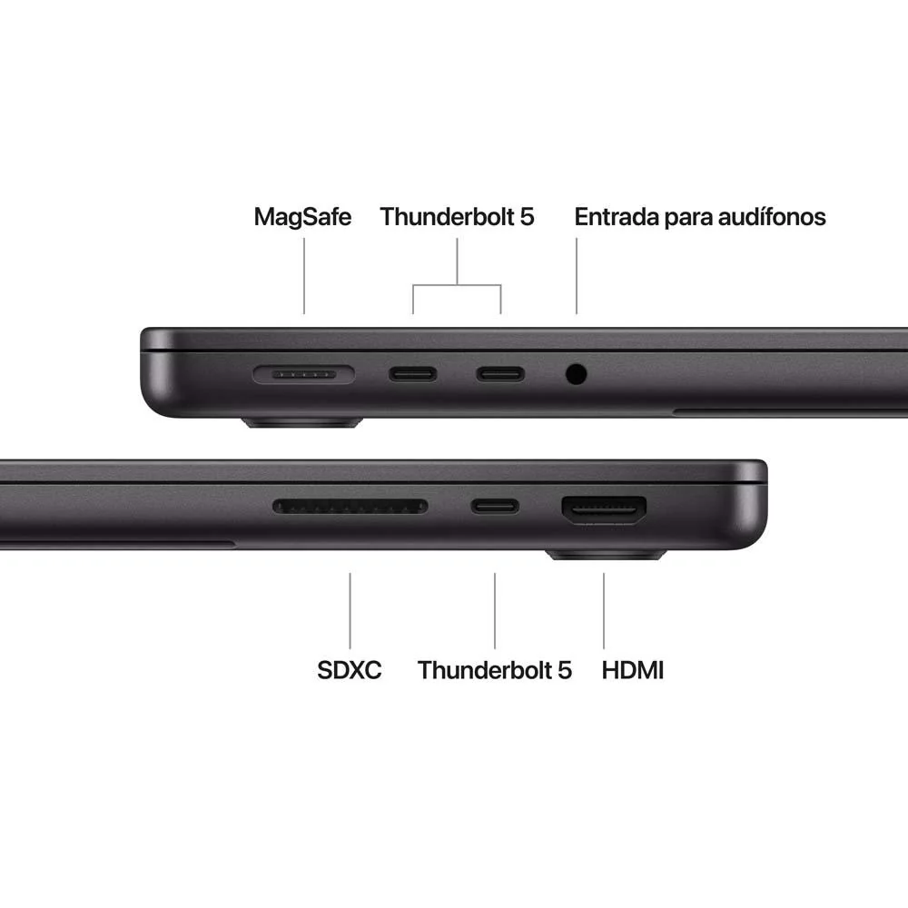 MacBook Pro de 14 pulgadas: Chip M4 Max de Apple con CPU de 14 núcleos y GPU de 32 núcleos, 1 TB SSD - Negro espacial - Image 7