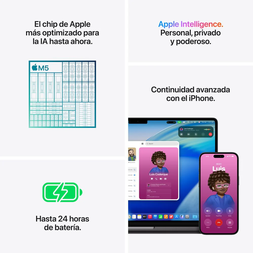 MacBook Pro de 14 pulgadas: Chip M5 de Apple con CPU de 10 núcleos y GPU de 10 núcleos, 512 GB SSD - Negro espacial - Image 8