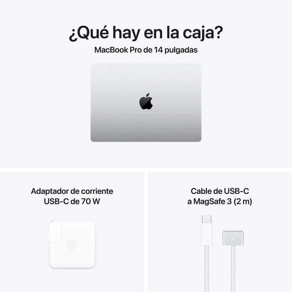 MacBook Pro de 14 pulgadas: Chip M5 Pro de Apple con CPU de 18 núcleos y GPU de 20 núcleos, 2 TB SSD - Color plata - Image 9