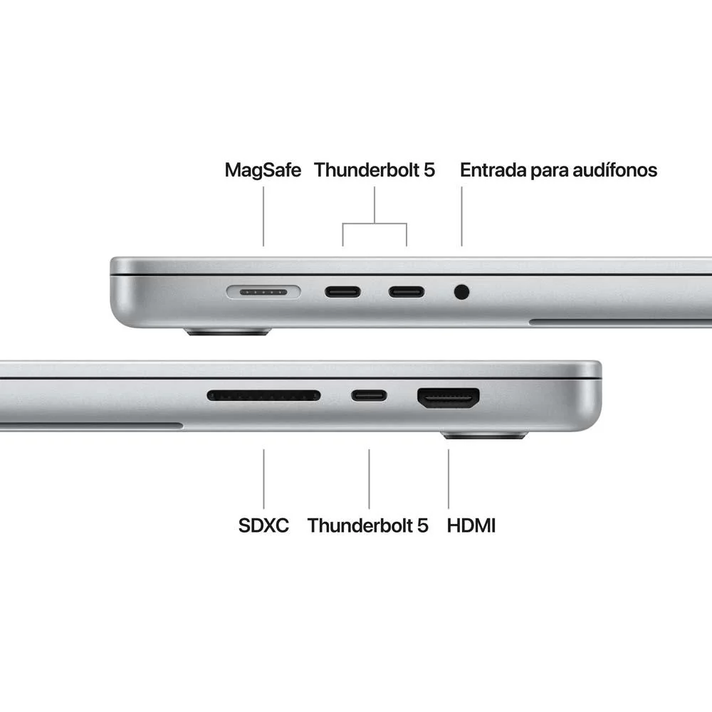 MacBook Pro de 16 pulgadas: Chip M4 Max de Apple con CPU de 16 núcleos y GPU de 40 núcleos, 1 TB SSD - Plata - Image 7