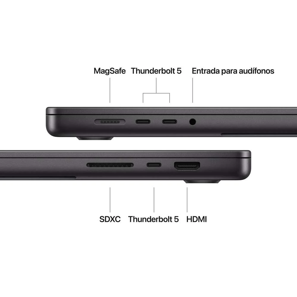 MacBook Pro de 16 pulgadas: Chip M4 Max de Apple con CPU de 14 núcleos y GPU de 32 núcleos, 1 TB SSD - Negro espacial - Image 7