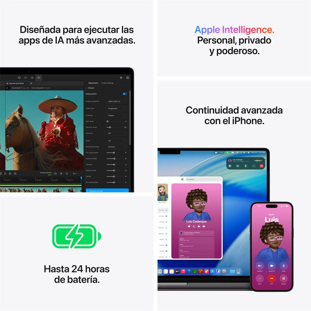 MacBook Pro de 16 pulgadas: Chip M5 Pro de Apple con CPU de 18 núcleos y GPU de 20 núcleos, 1 TB SSD - Negro espacial - Image 8