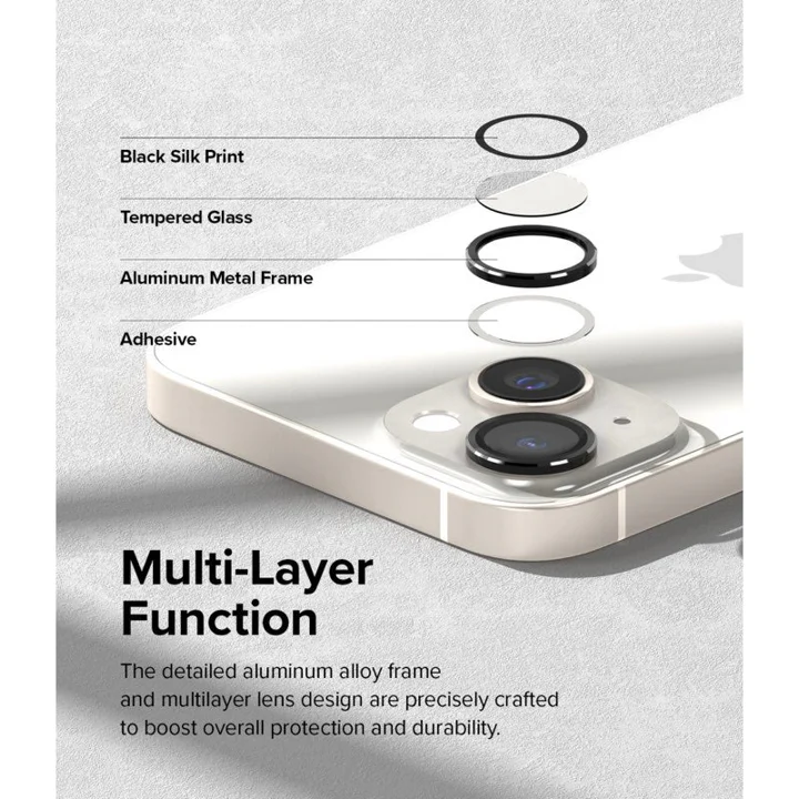 PROTECTOR DE LENTES DE CAMARA MARKSTRONG  PARA IPHONE 14/14 PLUS - Image 3