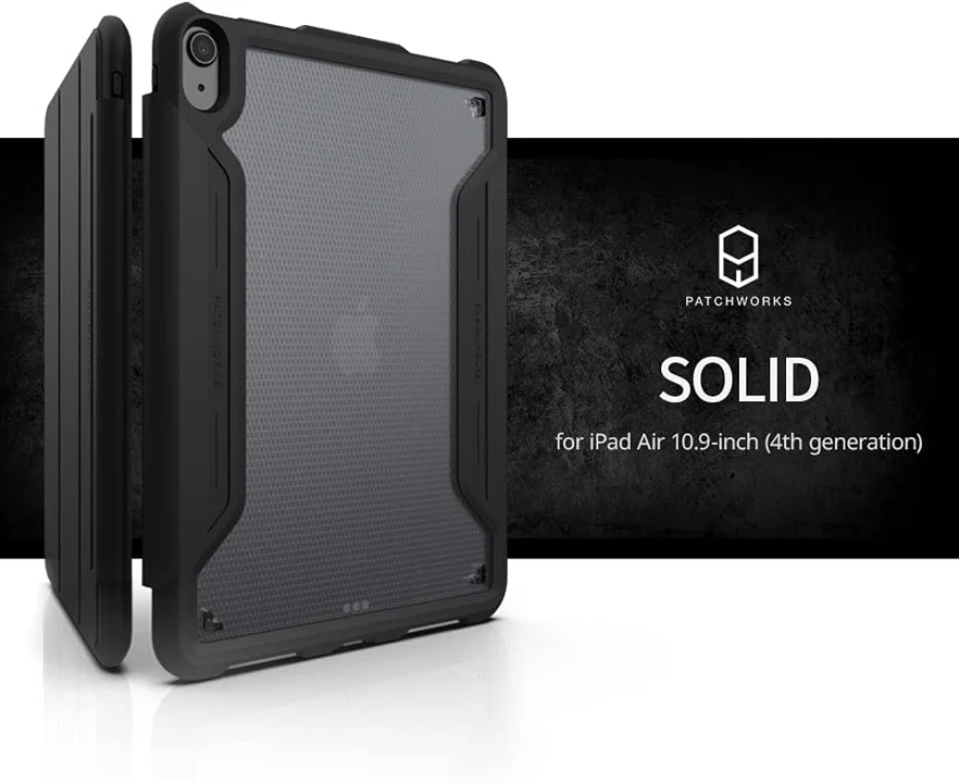 Case PATCHWORKS Para iPad Air de 4ª Generación de 10.9" 2020 - Negro - Image 2