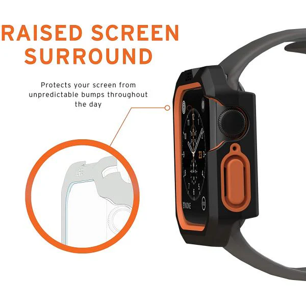 Case UAG Civilian para Apple Watch 44mm - Negro/Naranja - Image 7